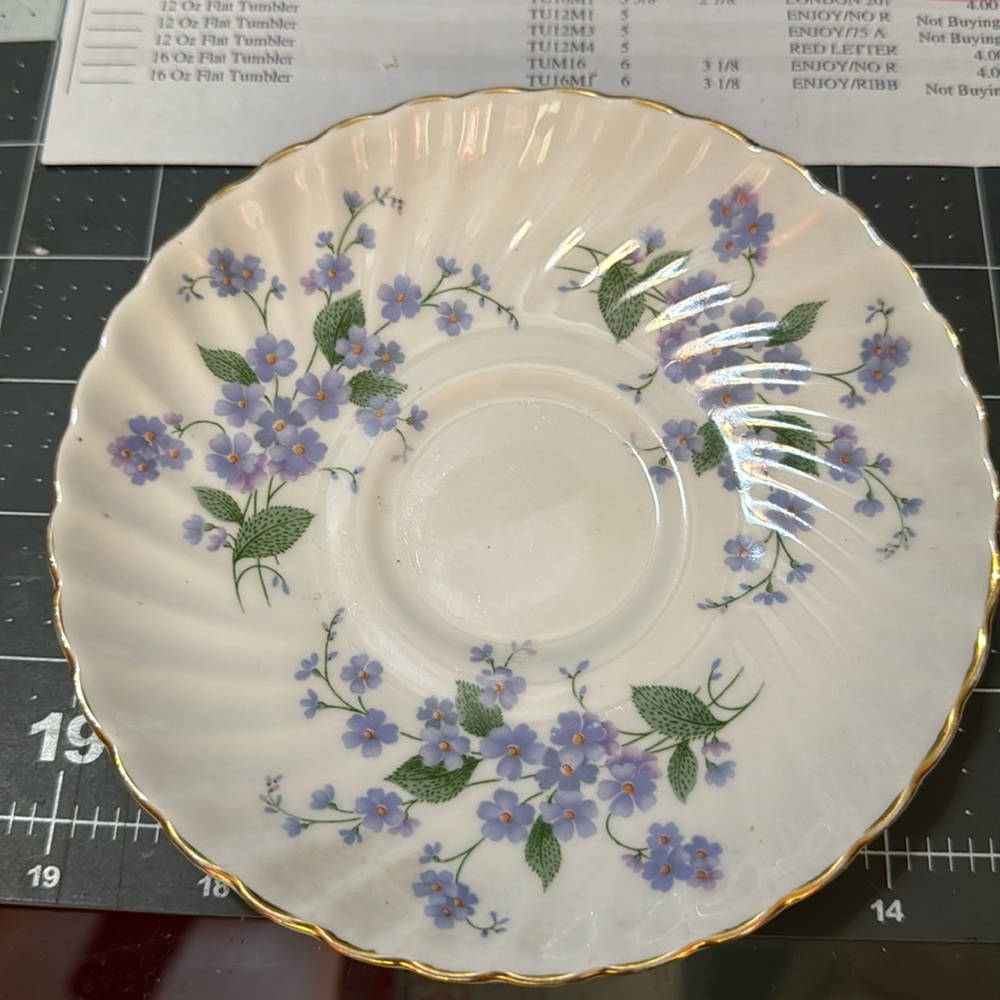 Forget Me Not China by Adderley - 3 PC